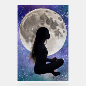 Harmony's Lunar Serenity: Dochter van de Mystic Acryl Bord (Voorkant)