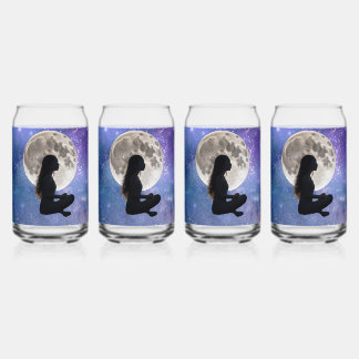 Harmony's Lunar Serenity: Dochter van de Mystic Blikvorm Glas