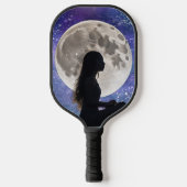 Harmony's Lunar Serenity: Dochter van de Mystic Pickleball Paddle (Voorkant)