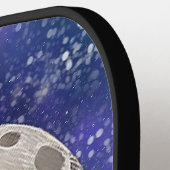 Harmony's Lunar Serenity: Dochter van de Mystic Pickleball Paddle (Links Detail)