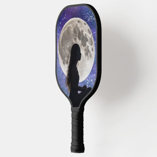 Harmony's Lunar Serenity: Dochter van de Mystic Pickleball Paddle (Links)