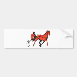 harnas-paardenraceretro bumpersticker
