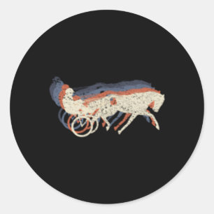 Harnas Racing gekleurde sport Paard Race Ronde Sticker