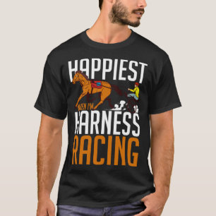 Harnas Racing Paard Race Track Racer Trotting Hor T-shirt