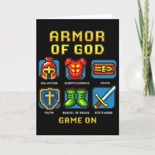 Harnas Van God Pixel Faith Christelijk Videospel G Kaart