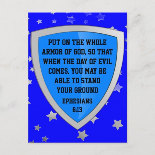 harnas van het briefkaart van God (Voorkant)