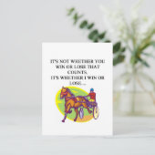 HARNESS-grap Briefkaart (Staand voorkant)