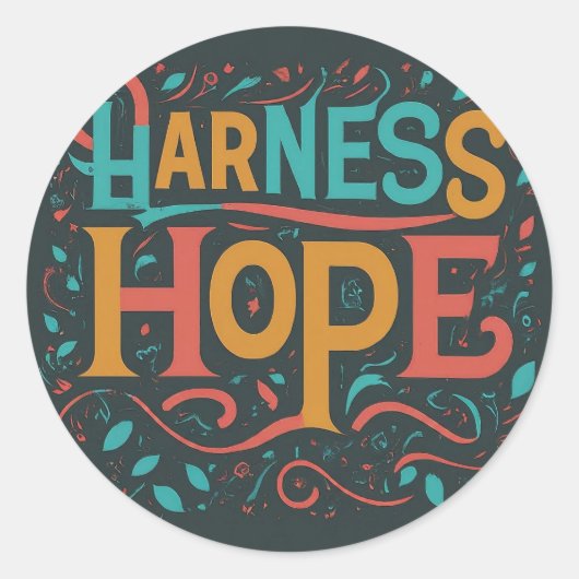 Harness Hope-Sticker Ronde Sticker (Voorkant)