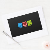 Harness Horse Racing Peace Love Rechthoekige Sticker (Envelop)