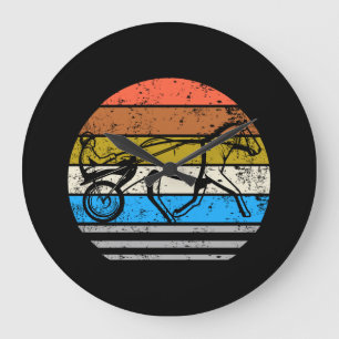 Harness Horse Racing Vintage Grote Klok
