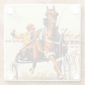 Harness Race Glazen Onderzetter (Achterkant)