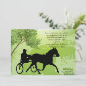 Harness Race Invitation Kaart (Staand voorkant)