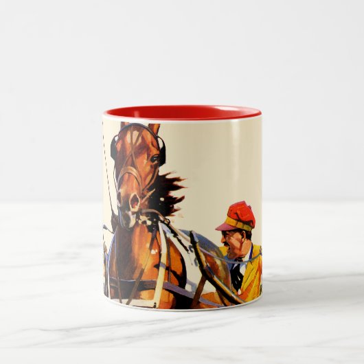 Harness Race Tweekleurige Koffiemok (Center)