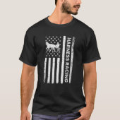 Harness Racing American Flag Horse Harness Racing T-shirt (Voorkant)
