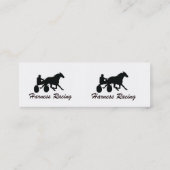 Harness Racing Business Card Template Mini Visitekaartje (Achterkant)
