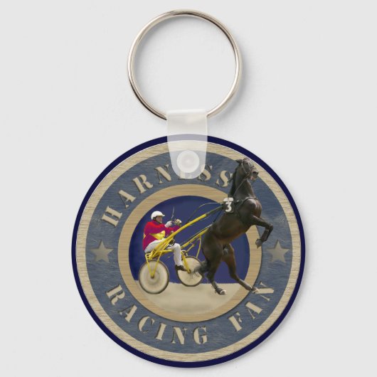 Harness Racing Fan Sleutelhanger (Voorkant)