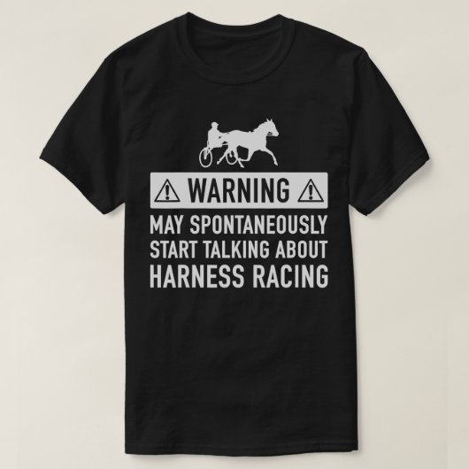 Harness Racing Gift Idee voor hem of haar T-shirt (Design voorkant)