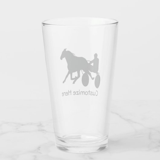 Harness Racing Glass Glas (Achterkant)