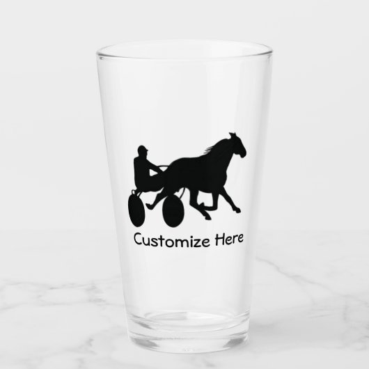 Harness Racing Glass Glas (Voorkant)