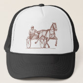 Harness racing graving trucker pet (Voorkant)