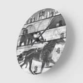 Harness Racing Grunge Ronde Klok (Hoek)