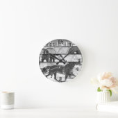 Harness Racing Grunge Ronde Klok (Huis)