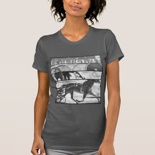 Harness Racing Grunge T-shirt (Voorkant)