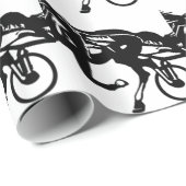 Harness Racing Horse Cadeaupapier (Rol Hoek)