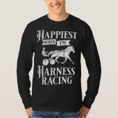 Harness Racing Horse Race Track Racer Trotting Hor T-shirt (Voorkant)