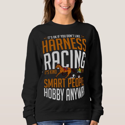 Harness Racing Horse Race Track Racer Trotting Hor Trui (Voorkant)