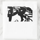 Harness Racing Horse Rechthoekige Sticker (Tas)