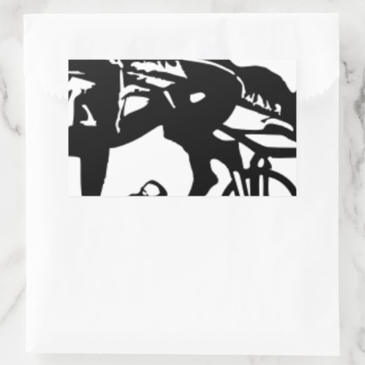 Harness Racing Horse Rechthoekige Sticker (Tas)