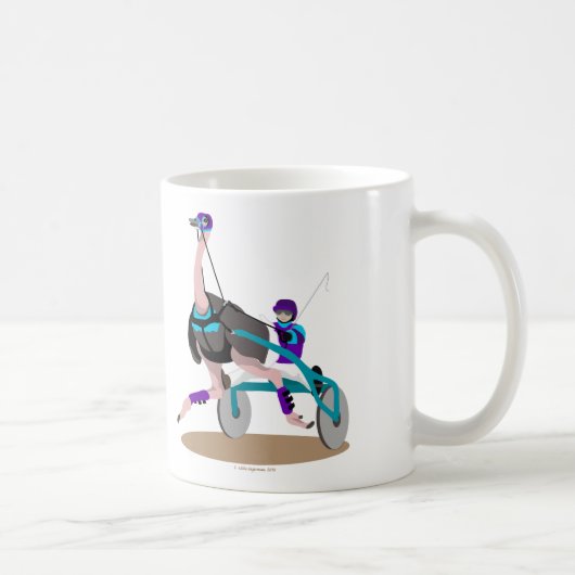 Harness Racing Ostrich Koffiemok (Rechts)