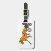 Harness Racing paard en bestuurder Bagagelabel (Voorkant verticaal)