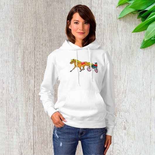 Harness Racing paard en bestuurder Hoodie