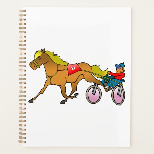 Harness Racing paard en bestuurder Planner (Voorkant)