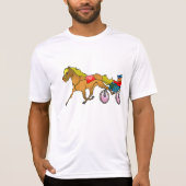 Harness Racing paard en bestuurder T-shirt (Voorkant)