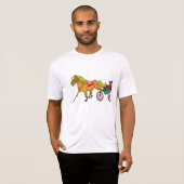 Harness Racing paard en bestuurder T-shirt (Voorkant volledig)