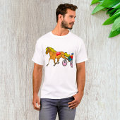 Harness Racing paard en bestuurder T-shirt