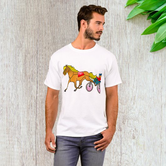 Harness Racing paard en bestuurder T-shirt