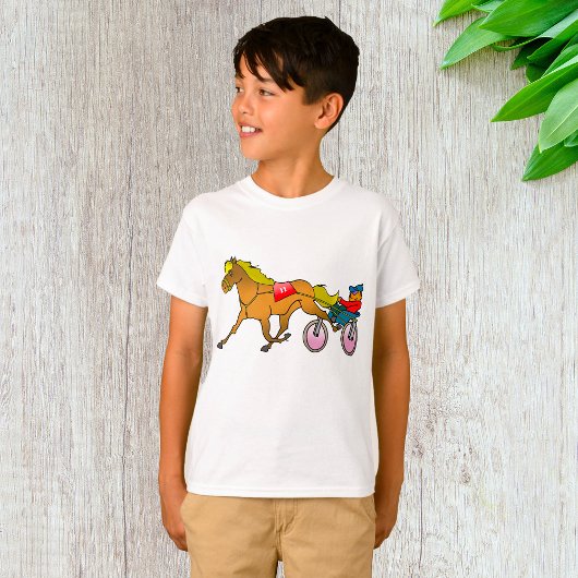 Harness Racing paard en bestuurder T-shirt