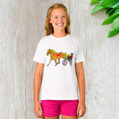 Harness Racing paard en bestuurder T-shirt