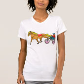 Harness Racing paard en bestuurder T-shirt (Voorkant)