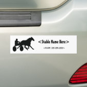 Harness Racing Standaard Logo Bumpersticker (Op auto)