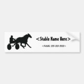 Harness Racing Standaard Logo Bumpersticker (Voorkant)