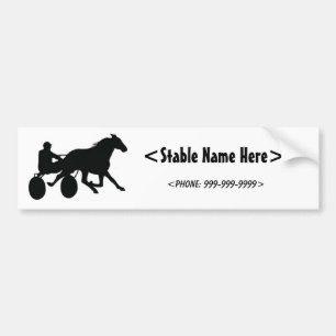 Harness Racing Standaard Logo Bumpersticker