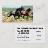 Harness Racing Trainer Visitekaartjes (Voorkant / Achterkant)