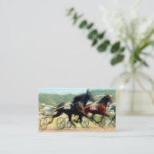 Harness Racing Trainer Visitekaartjes (Staand voorkant)