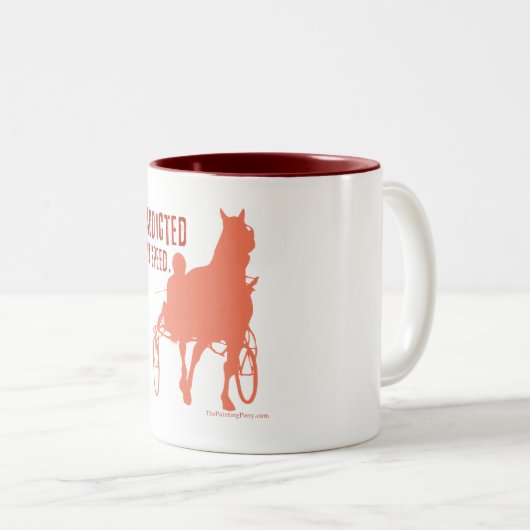 Harness Racing Tweekleurige Koffiemok (Voorkant rechts)