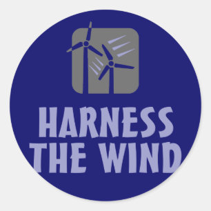 Harness the Wind (3) Ronde Sticker